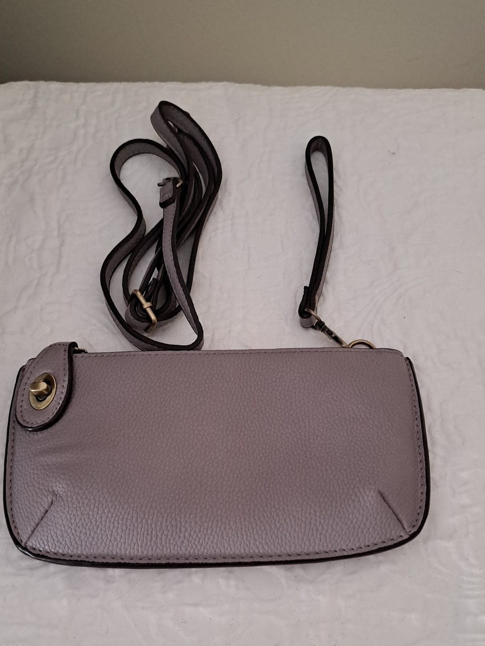 Crossbody Wallet Clutch in Light Lavender